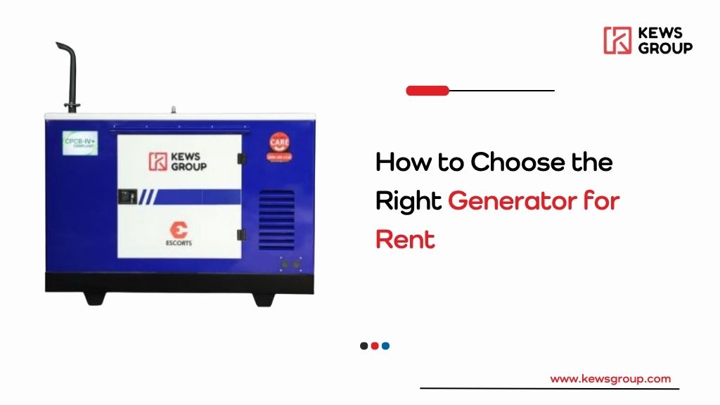 How to Choose Right Generator for Rent