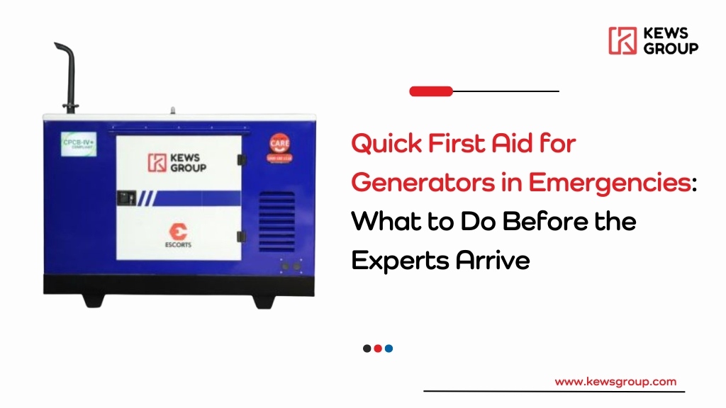 Quick First Aid for Generators in Emergencies What to Do Before the Experts Arrive