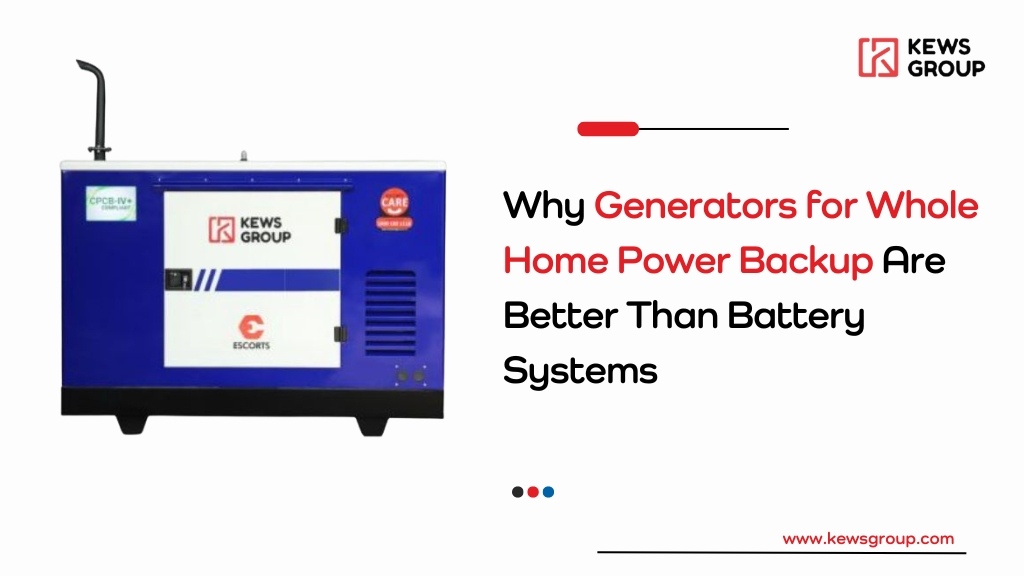 Why Generators for Whole Home Power Backup Are Better Than Battery Systems